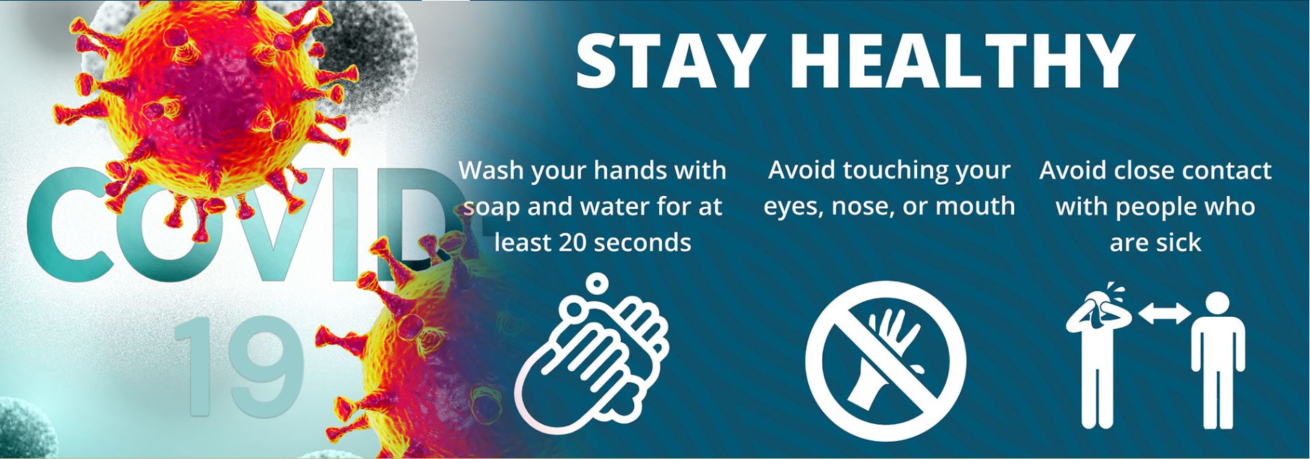 Spread the message. Stop the virus.