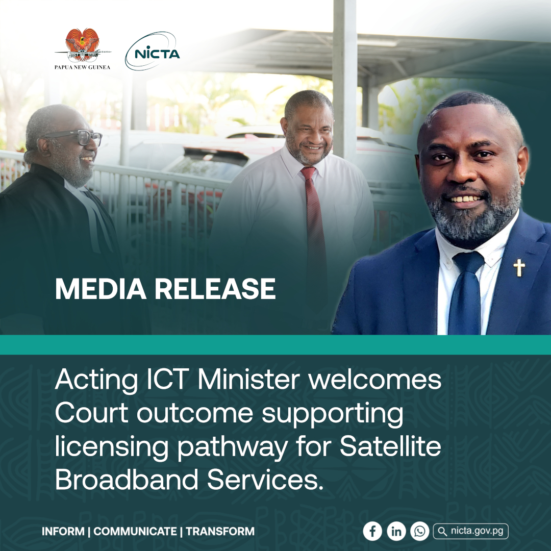 Acting ICT Minister welcomes Court outcome supporting licensing pathway for Satellite Broadband Services